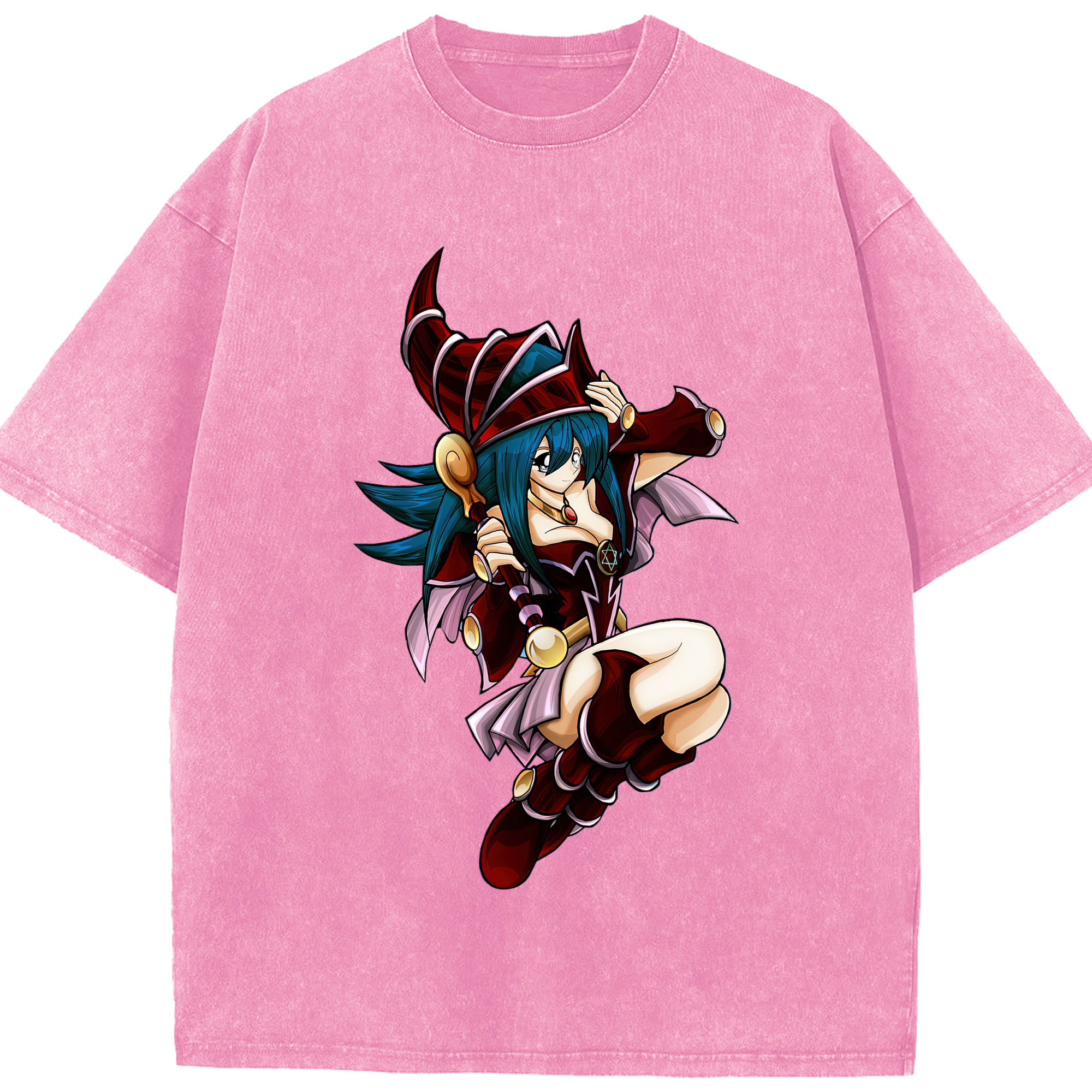 （画像用） 遊☆戯☆王 Yu-Gi-Oh! 綿100% ヴィンテージ風 半袖Tシャツ（フロントプリント）